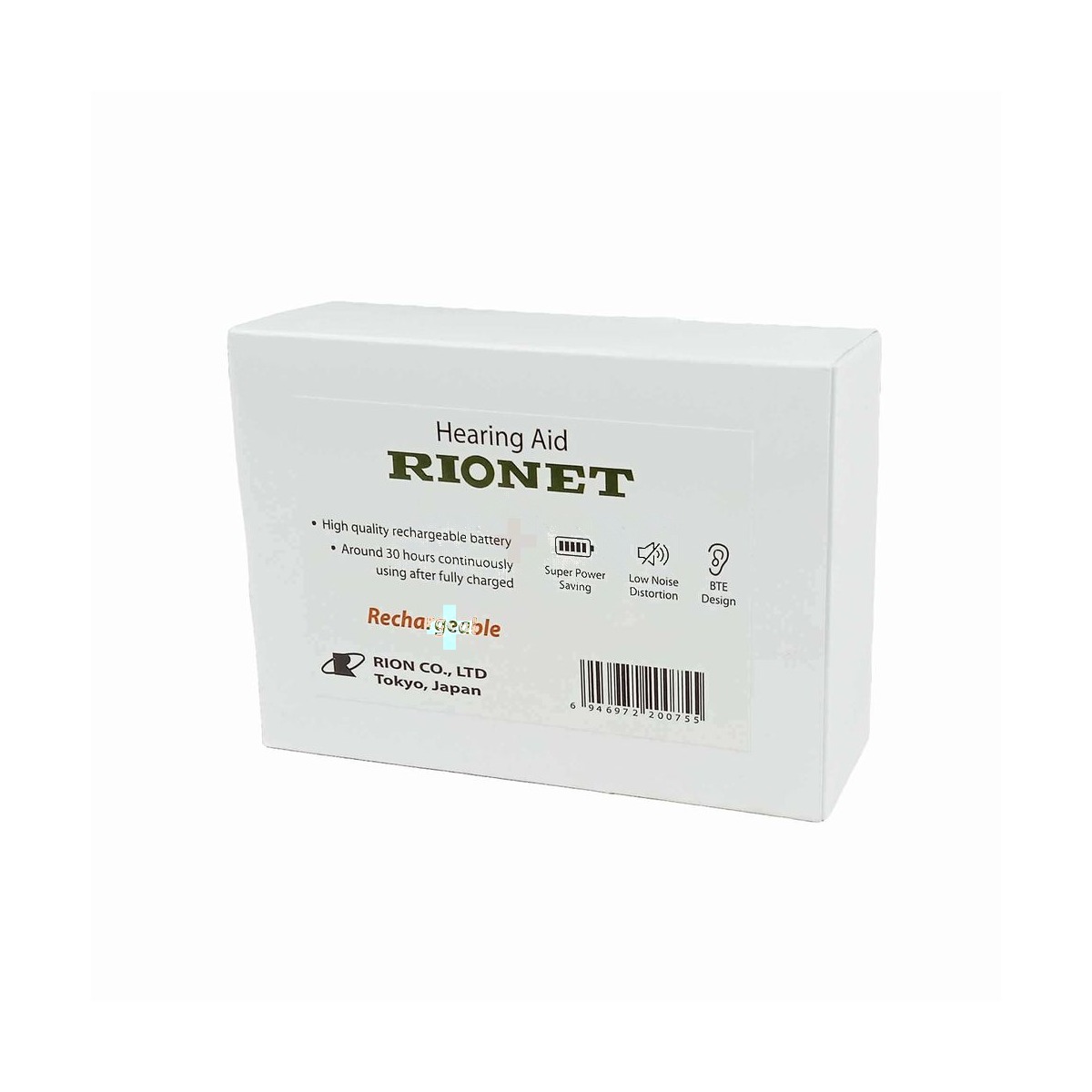 Rionet VHP-1301 Rechargeable Digital Hearing Aid – High Power BTE, (Made in Japan)