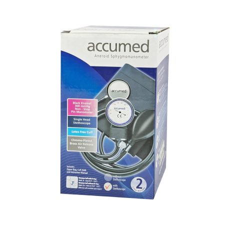 Accumed Aneroid Sphygmomanometer with Stethoscope Set (KJ-106) – Professional Manual Blood Pressure Monitor