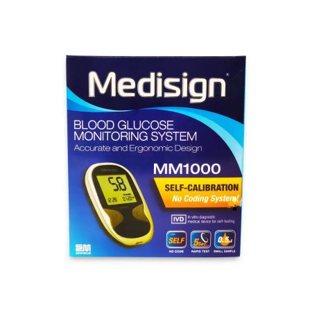 Medisign Blood Glucose Monitoring System MM1000 &  Medisign Blood Glucos Test Strips 25*2 Tests