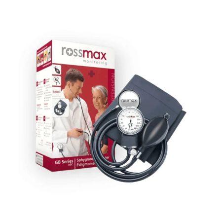 Rossmax GB102 Aneroid Blood Pressure Monitor Sphygmomanometer with Stethoscope Dual Head (Black)