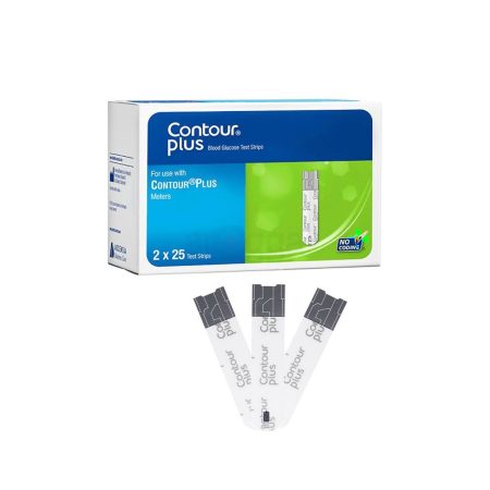 Contour Plus Blood Glucose Strip 25*2=50's Pack