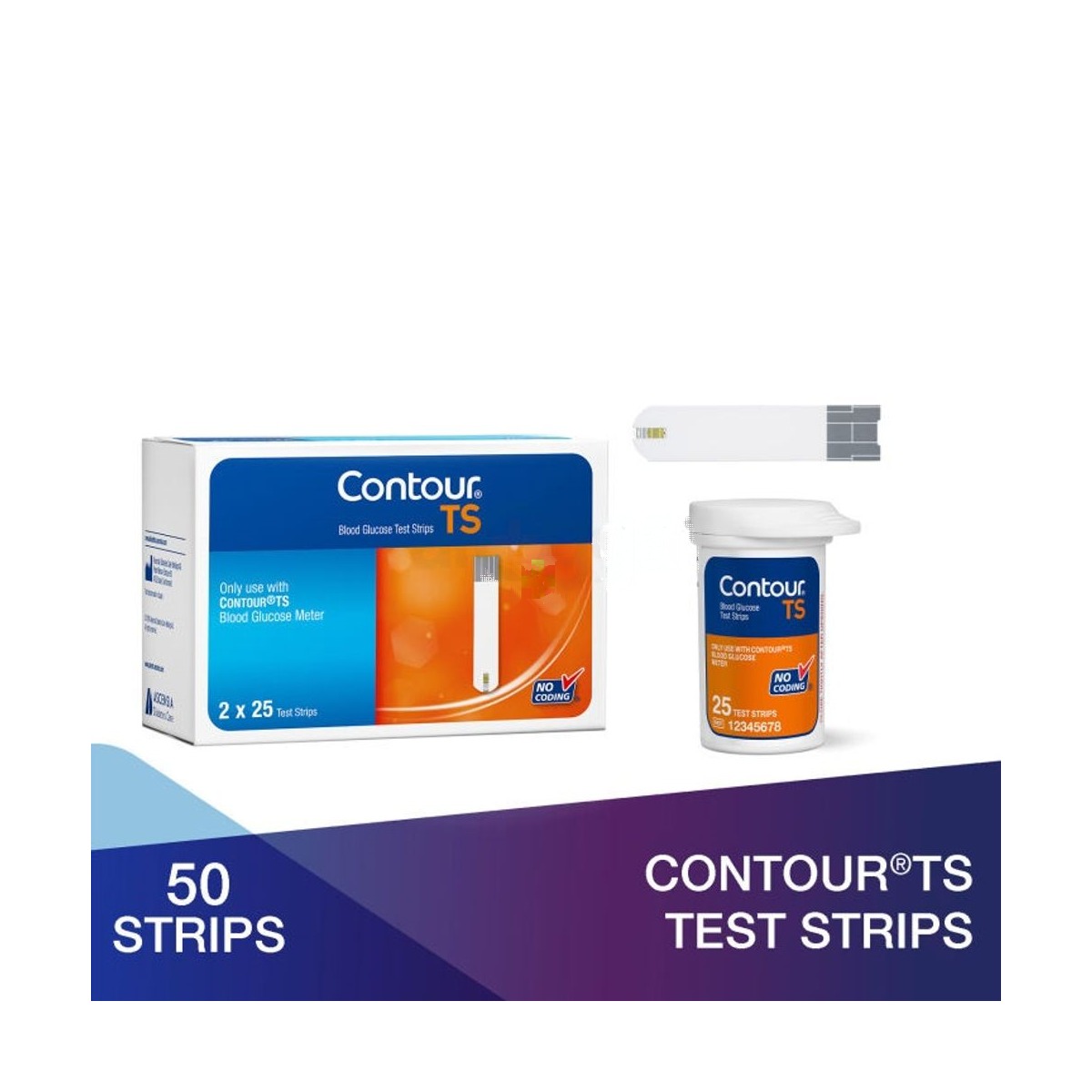 Contour TS Blood Glucose Strips (50’s)