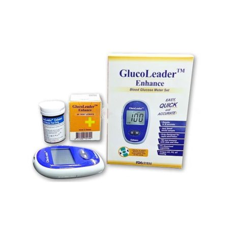GlucoLeader Enhance Blood Glucose Meter Set (Blue)
