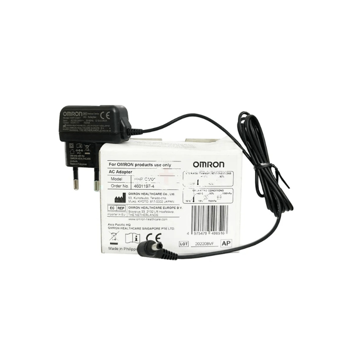 Omron AC Adapter For Omron Digital BP Monitor - Charger (HHP-CM01)