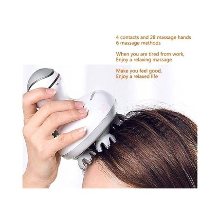 Smart Scalp Electric Massager Tool for Stress Relief, Blood Circulation & Hair Growth