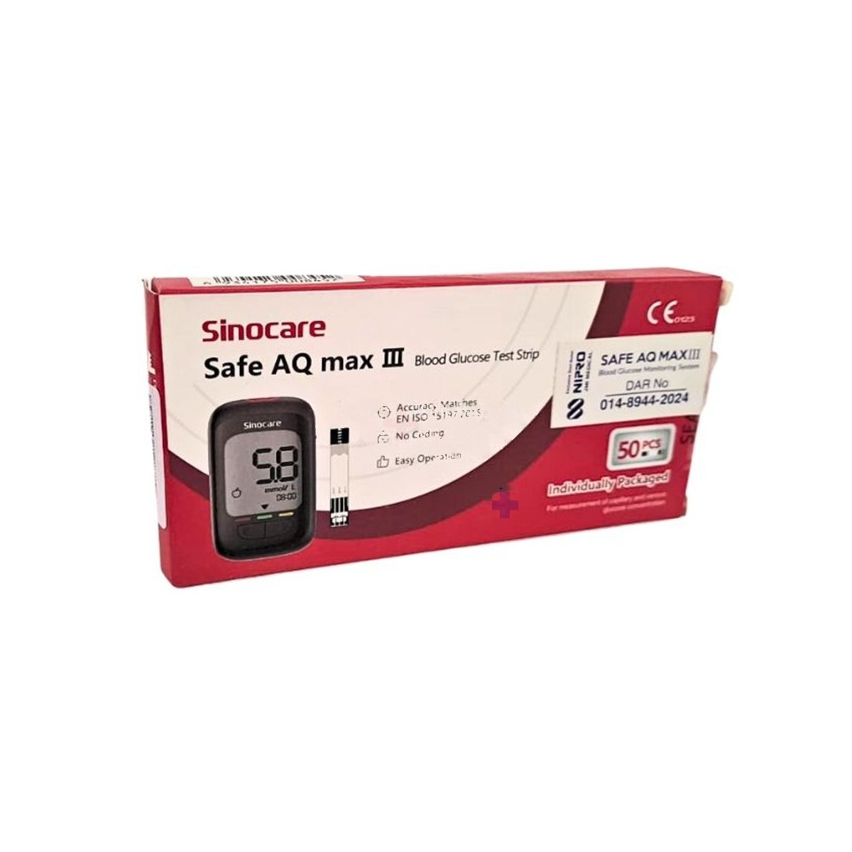 Sino Care Safe AQ Max-III Strip (Foil 50pcs)