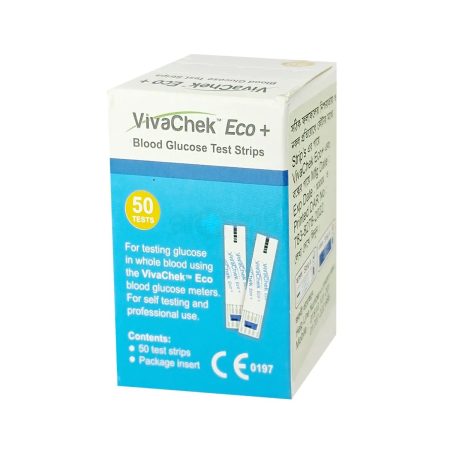 Vivacheck Eco+ Blood Glucose Strip 50's Pack