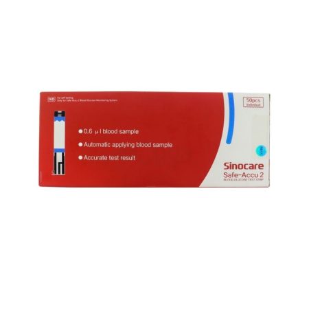 Sinocare Safe Accu 2 Blood Glucose Strip 50's Pack