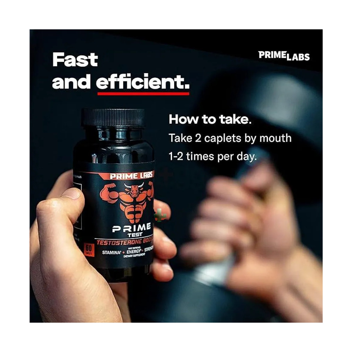 Prime Labs Testosterone Booster for Men, 60 Caplets