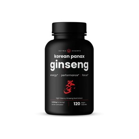 NutraChamps Korean Red Panax Ginseng Supplement 120 Capsules
