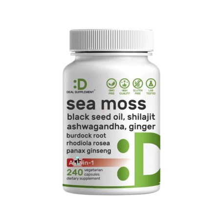 Deal Supplement Irish Sea Moss 7,000mg Per Serving, 240 Veggie Capsules