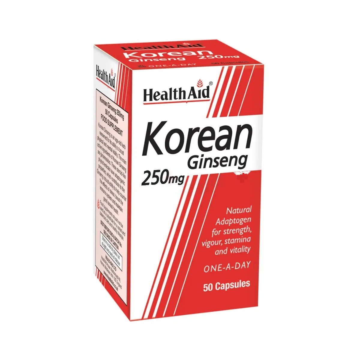 Healthaid Korean Ginseng 250mg 50 Capsule