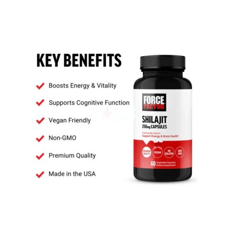 Force Factor Essentials Shilajit 60 Capsules