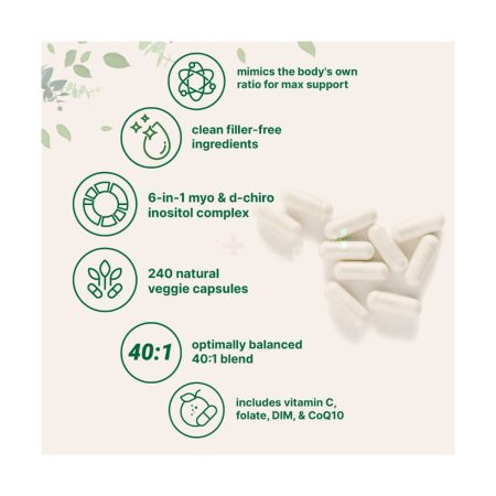 Microingredients Myo-Inositol & D-Chiro Inositol 2,050mg – 240 Veggie Capsules