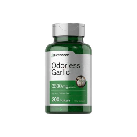 Horbaach Odorless Garlic 3600 mg – 200 Softgels