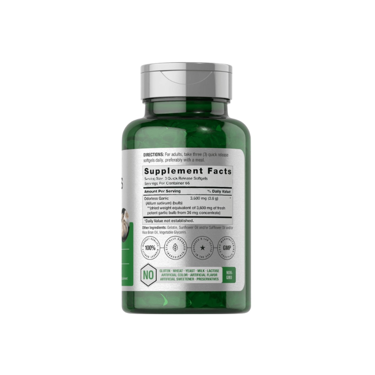 Horbaach Odorless Garlic 3600 mg – 200 Softgels