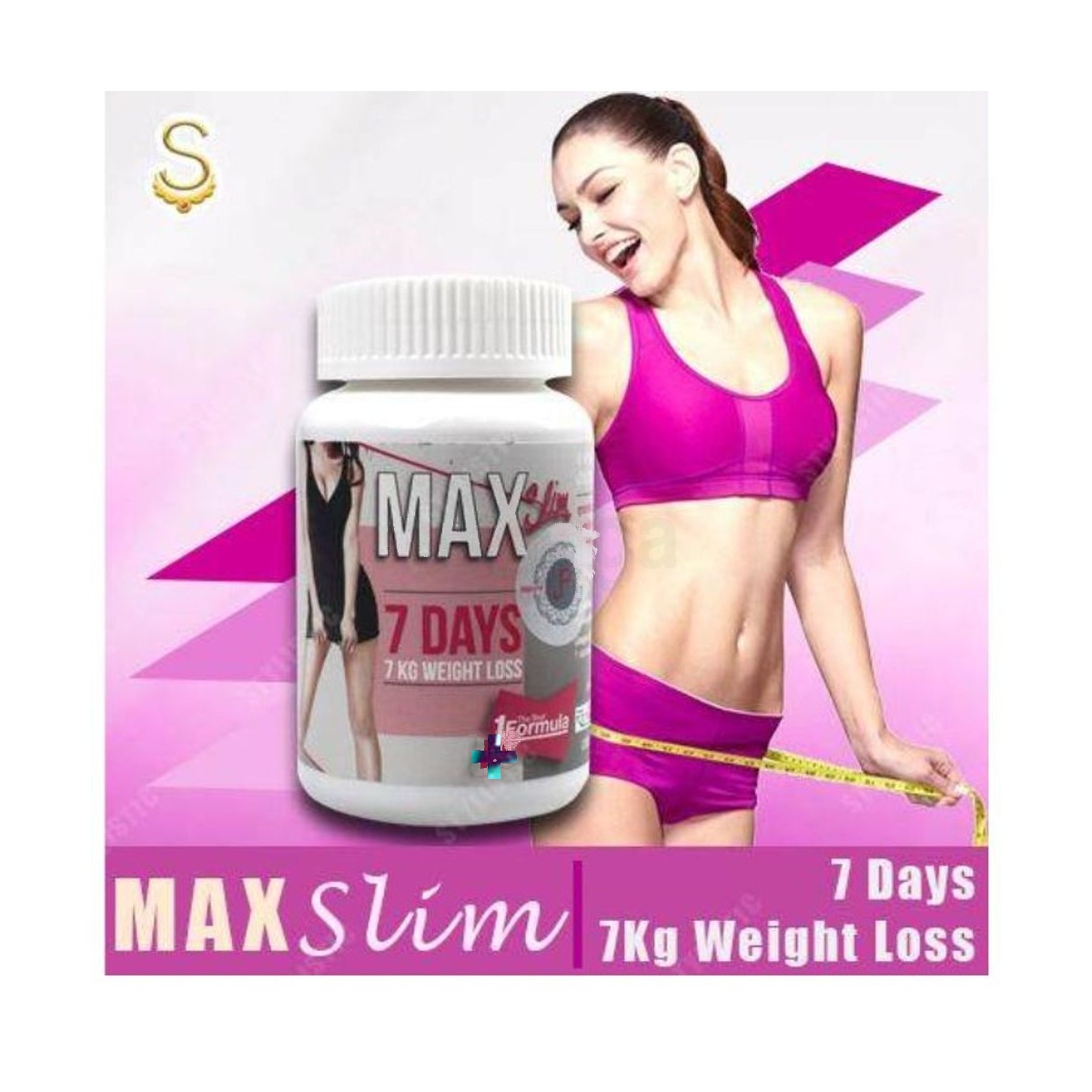 Max Slim 7Days Weight Loss for Male & Female 30 Capsules