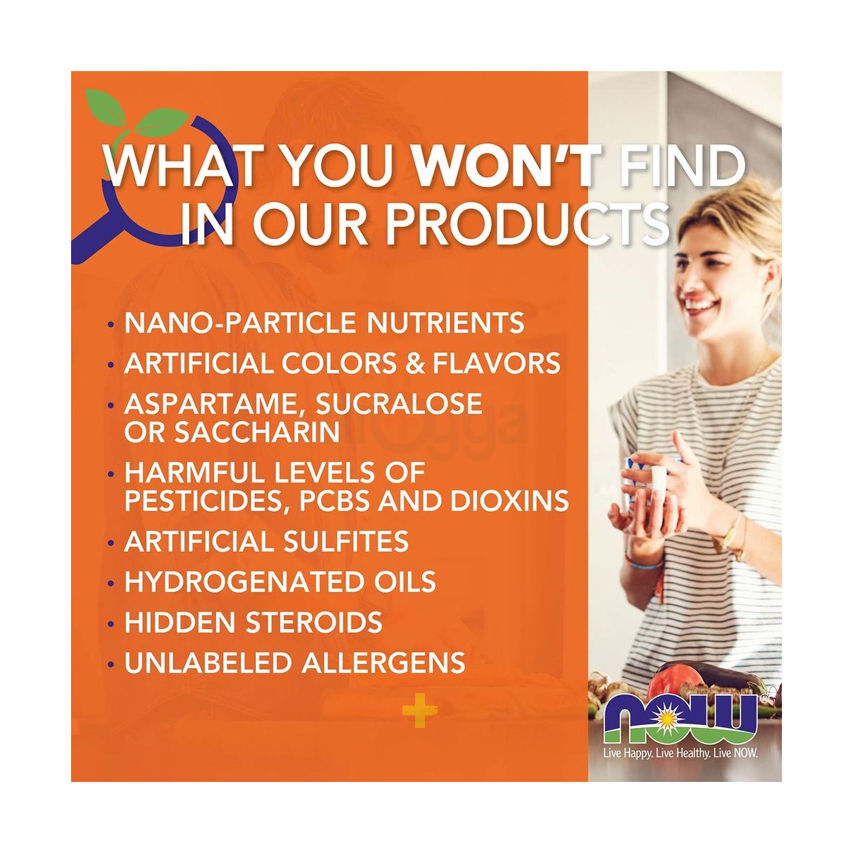 NOW L-Arginine Amino Acid 500mg 100 Veg Capsules