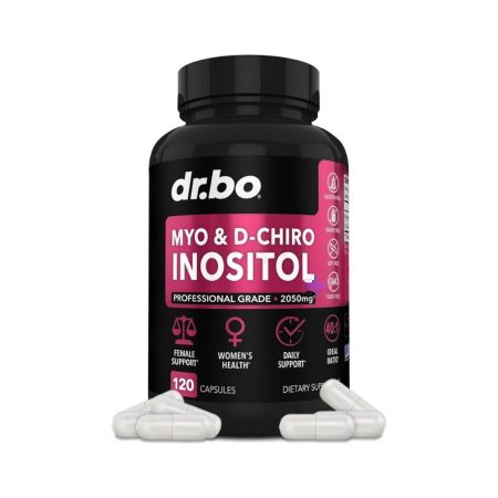 Dr. Bo Myo-Inositol & D-Chiro Inositol Supplement Capsules Fertility Supplements for Women 120 Capsules