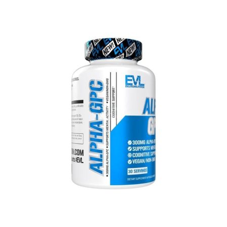 Evlution Nootropic Alpha GPC Choline Supplement Alpha GPC 600mg 30 Servings 60 Capsules