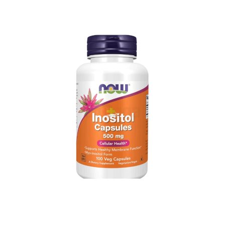 NOW Supplements, Inositol 500 mg, Healthy Membrane Function 100 Tablets