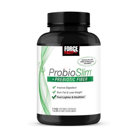 Force Factor ProbioSlim + Prebiotic Fiber Weight Loss Supplement for Women and Men 120 Count