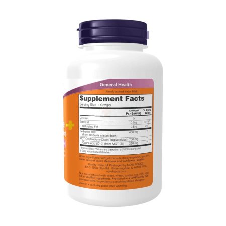 NOW Supplements, Berberine Glucose Support Berberine Absorption, 90 Softgels