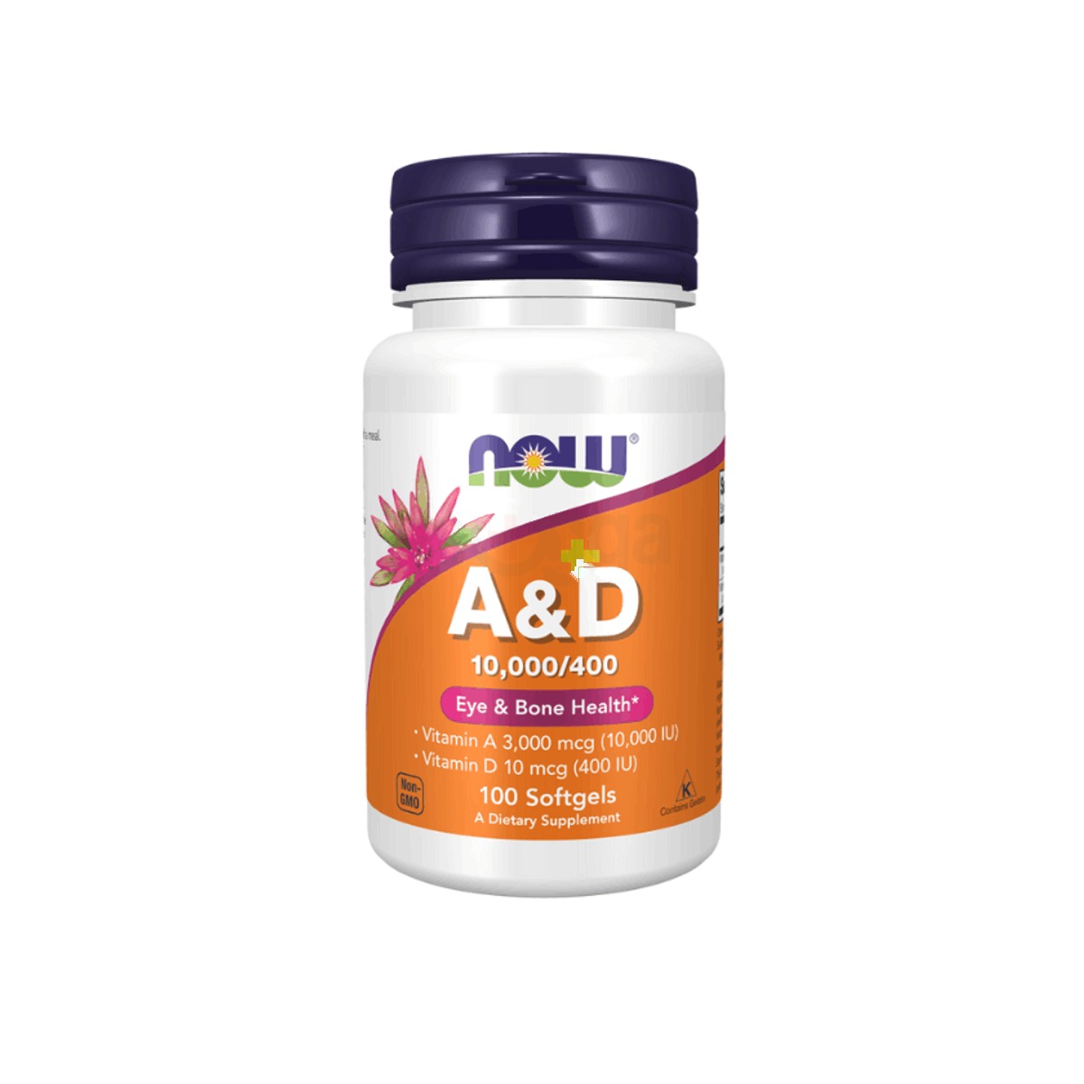 Now Foods Vitamin A & D, 10000/400, 100 Capsules