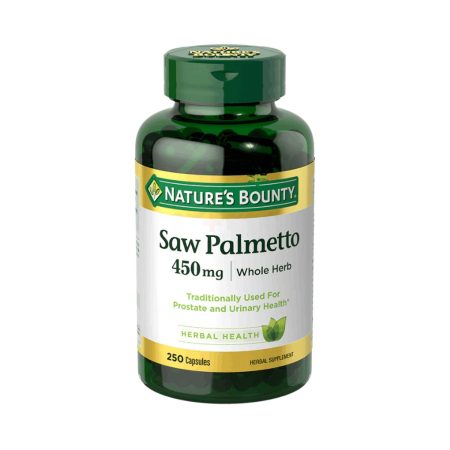 Nature's Bounty Saw Palmetto 450 mg, 250 Capsules