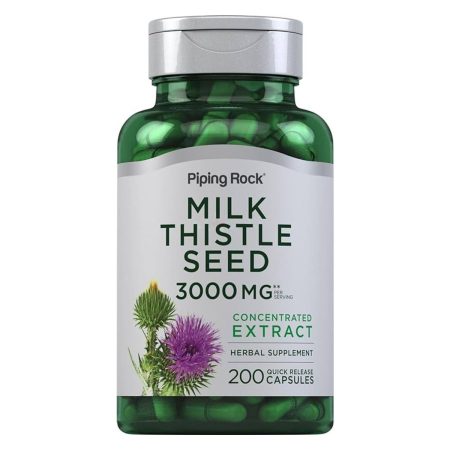 Piping Rock Milk Thistle Supplement  3000mg  200 Capsules