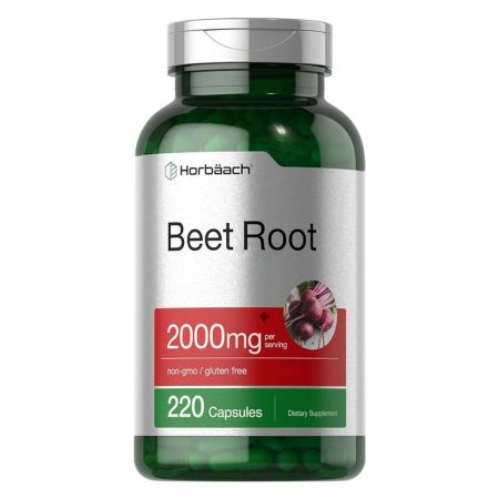 Horbäach Beet Root Powder Capsules | 220 Pills | Herbal Extract