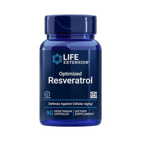 Life Extension Optimized Resveratrol for Defense Against Cellular Aging 90 Capsules