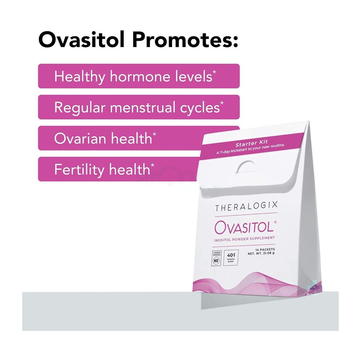 TheRalogix Ovasitol Inositol Powder Supplement 14 packets