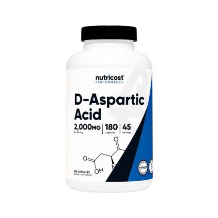 Nutricost D-Aspartic Acid - 2000mg - 180 Capsules