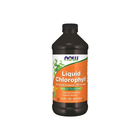 Now Liquid Chlorophyll 100mg Per Teaspoon Mint Flavor 473ml