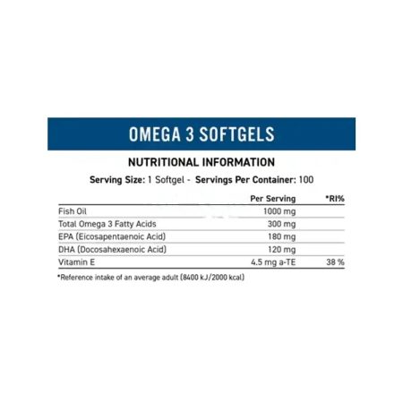 Applied Omega 3 Essential Fatty Acids 100 softgels
