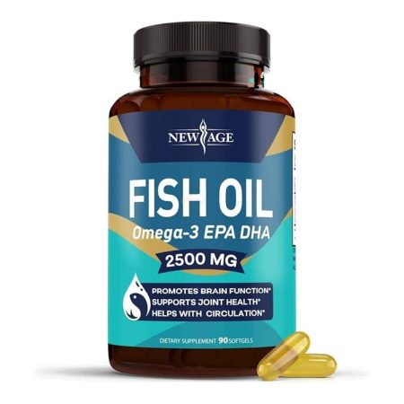 New Age Omega 3 Fish Oil 2500mg 90 Softgels