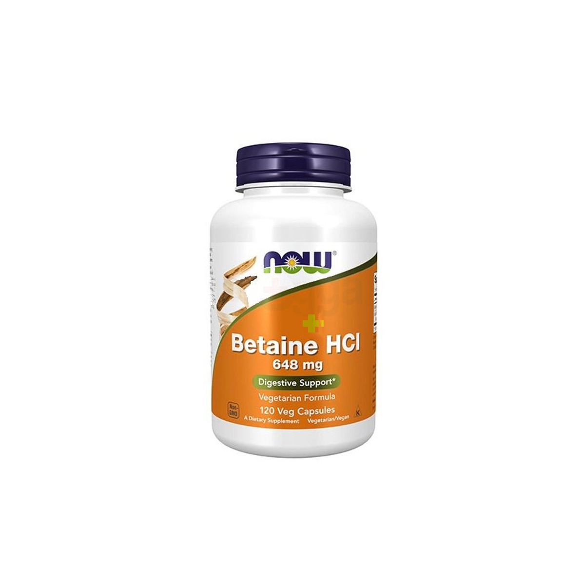 NOW Supplements, Betaine HCl 648mg, Digestive Support 120 Veg Capsules