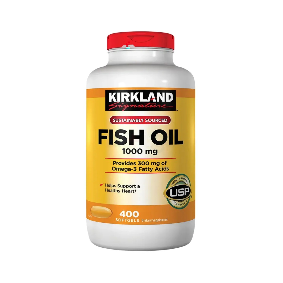 KIRKLAND Signature Sustainably Sourced Fish Oil 1000mg Helps Supports A Healthy Heart
