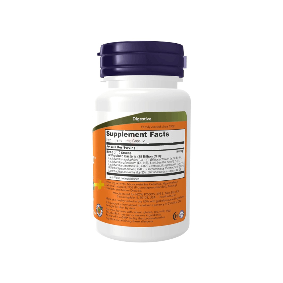 NOW Foods, Probiotic-10, 25 Billion, 50 Veg Capsules