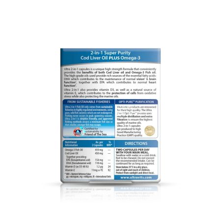 Vitabiotics Ultra Cod Liver Oil60 Capsules