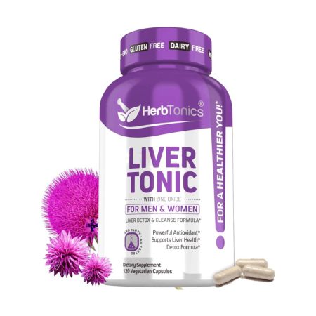 Herbtonics Liver Cleanse Detox & Repair Formula 120 Vegan Capsules
