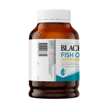 Blackmores Fish Oil 1000 Odourless | Maintains Heart, Skin, Eye & Brain Health | 400 Capsules