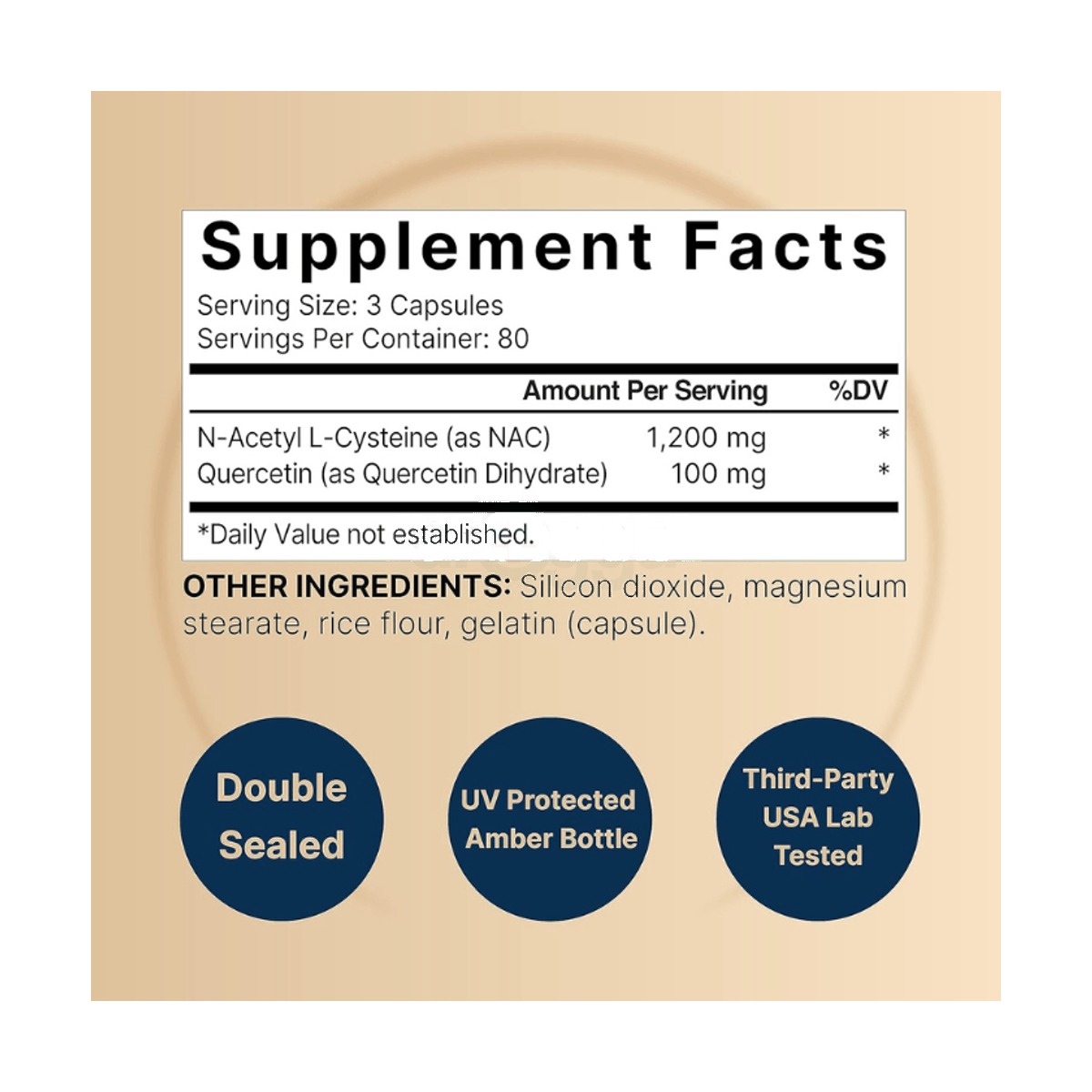 Naturebell NAC Supplement 1200mg Per Serving | 240 Capsules