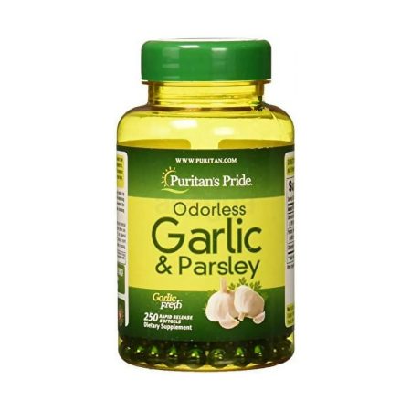 Puritans Pride Odorless Garlic & Parsley 500 Mg / 100 Mg, 250 Count