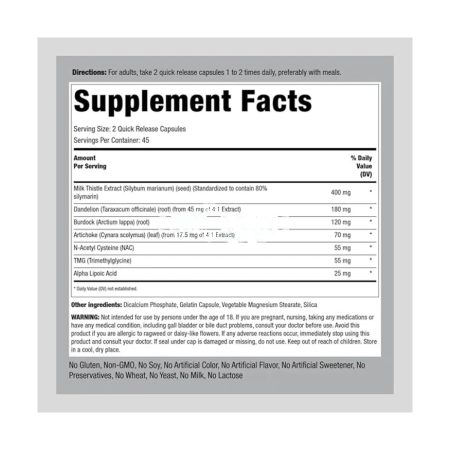 Piping Rock Liver Cleanse Complex | 90 Capsules | Liver Care Support Formula