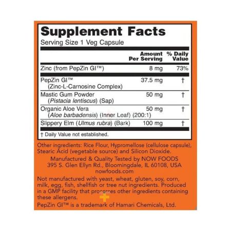 NOW Foods, Gastro Comfort™ with PepZin GI™, 60 Veg Capsules