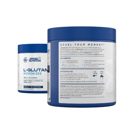 Applied Nutrition L Glutamine Powder - Amino Acid (250g - 50 Servings)