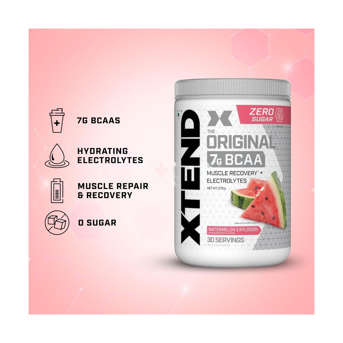 Xtend Original BCAA Powder Amino Acid with L Glutamine & Electrolytes 375g