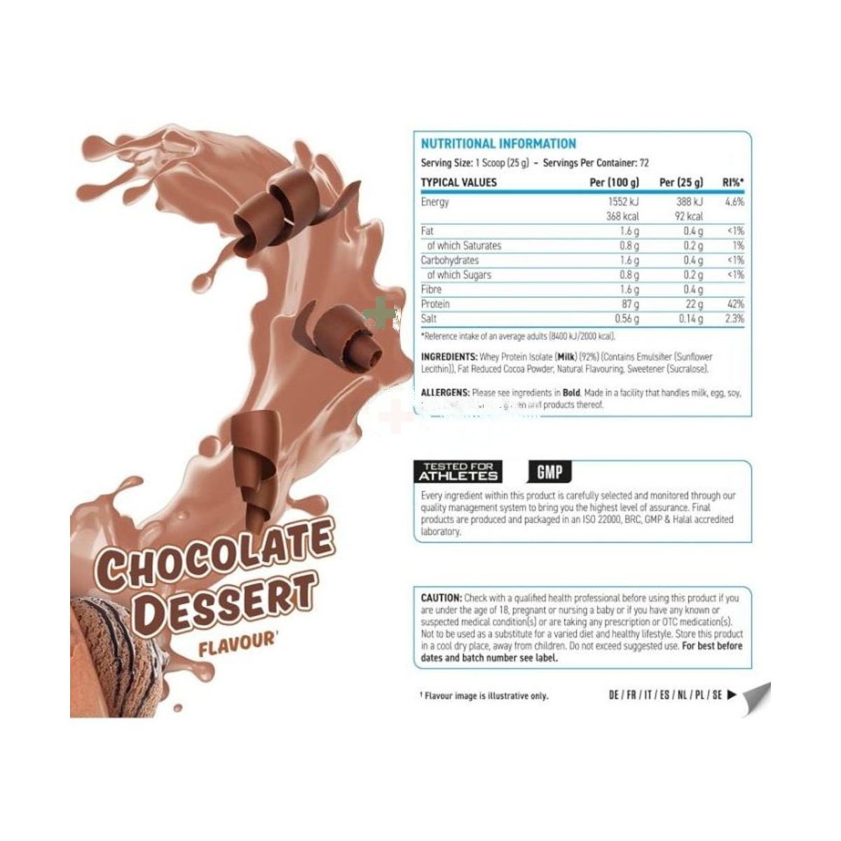 Applied Nutrition Advanced ISO-XP Whey Protein Isolate Chocolate Dessert 1.8kg